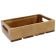 Tablecraft CRATE13 Gastronorm 12 3/4" x 7" x 2 3/4" Acacia Wood Serving and Display Crate