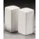American Metalcraft CSPS3 White Square Ceramic Salt & Pepper Shaker Set