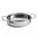 Tablecraft CW2056 Stainless Steel 24 oz. Oval Induction Mini Casserole Bowl w/ 2 Handles