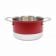 Tablecraft CW7002R Red 2 Qt. Tri-Ply Round Sauce Pan