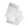 Tablecraft DBF55 White 21" x 16" x 5" High Density Polyethylene Plastic Perforated Freezer Drain Box Combo
