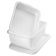 Tablecraft DBF57 White 21" x 16" x 8" High Density Polyethylene Perforated Freezer Drain Box Set w/Cover