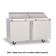 Delfield D4460NP-18M 60-1/8" Two Section Stainless Steel Mega Top Sandwich / Salad Prep Refrigerator with Four Drawers