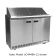 Delfield ST4448NP-8 48-1/8" Two Section Stainless Steel Sandwich / Salad Prep Refrigerator with 4" Backsplash