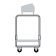 Delfield UTSP-1 Shellymatic Tray And Silverware Cart With 4 Silverware Pans And Fiberglass Tray Shelf