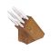 Dexter HSG-3 21008 SofGrip 7-Piece Knife Set With White Handles And Wooden Block