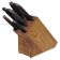 Dexter HSGB-3 21009 SofGrip 7-Piece Knife Set With Black Handles And Wooden Block