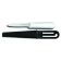 Dexter NTL24 15403 Sani-Safe White Handle 3 1/4 Inch Straight Edge Blade Net / Twine / Line Utility Slicer Knife With Belt Sheath
