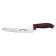 Dexter 360™ S360-9SCR-PCP 36008R 9" DEXSTEEL™ High Carbon Steel Scalloped Offset Slicing Knife with Red Polypropylene / Santoprene Handle