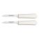 Dexter S104SC-2PCP 15663 Sani-Safe 3-1/4" High-Carbon Steel Scalloped Paring Knives 2-Pack