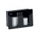 Dispense-Rite FML-2 Acrylic 6 to 44 Oz. 2-Compartment Lid Dispenser