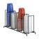 Dispense-Rite WR-4 8 to 24 Oz. 4-Section Beverage Cup Dispensing Rack