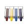 Dispense-Rite WR-CT-OVRHD Surface-Mounted Overhead Wire Cup Dispenser Rack With Four Sections