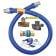 Dormont 16125KIT48 Deluxe SnapFast 48" Gas Connector Kit with Two Elbows and Restraining Cable - 1 1/4" Diameter