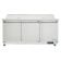 Empura E-KSP72 72" Sandwich/Salad Table Refrigerator Stainless Steel With 3 Solid Doors, 18 Pans And 11" Cutting Board - 18 Cu Ft, 115 Volts