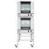 Moffat E22M3/2C 24" Turbofan Half-Size Manual/Electric Double Stack Convection Oven With Porcelain Oven Chamber On 3" Castor Base Stand, 110-120V