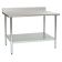 Eagle BPT-3048EB-BS 48" x 30" Deluxe Series 16/300 Stainless Steel Work Table With 4 1/2" Rear Backsplash And Galvanized Undershelf