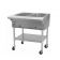 Eagle PDHT2-240 35-1/2” Portable Two-Pan Electric Dry Hot Food Table With Open Galvanized Base - 240V