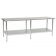 Eagle Group T24108E 24" x 108" Stainless Steel 14 Gauge Work Table with Galvanized Undershelf