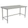 Eagle BPT-3096STB-UT 96" x 30" Budget Series 430 Stainless Steel Work Table With 1 1/2" Rear Upturn And Stainless Steel Tubular Base