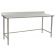 Eagle BPT-3096STEB-BS 96" x 30" Deluxe Series 16/300 Stainless Steel Work Table With 4 1/2" Rear Backsplash And Stainless Steel Tubular Base