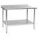 Eagle BPT-3636B-UT 36" x 36" Budget Series 16/430 Stainless Steel Work Table With 1 1/2" Rear Upturn And Galvanized Undershelf