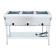 Empura E-ST-120/3 3 Pan Electric Steam Table with Undershelf - Open Well - 120V