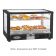 Equipex WD780B-2/1 Panorama 30-1/2” Wide Electric Full-Size Countertop Warming Display With 2 Shelves And Black Exterior - 120V, 1.75kW