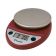 Escali SCDGP11RD Primo NSF Red Digital Scale w/ Stainless Steel Platform - 11lb / 5kg Capacity