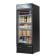 Everest Refrigeration EMGR10B 24 Inch Single Swing Glass Door Merchandiser Refrigerator With Black Exterior 10 Cubic Feet