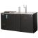 Everest Refrigeration EBD3-CT 68" Black Two Section Club Top Direct Draw Keg Refrigerator - 3 Keg