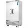 Everest Refrigeration EBNF2 39.375 Inch Two Section Solid Door Upright Reach-In Freezer 33 Cubic Feet