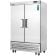 Everest Refrigeration EBSR2 49.625 Inch Two Section Solid Door Upright Reach-In Refrigerator 48 Cubic Feet