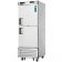 Everest Refrigeration EBWRFH2 29.25 Inch One Section Two Half Door Upright Reach-In Dual Temp Refrigerator-Freezer Combo