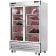 Everest Refrigeration EDA2 Dry Aging And Thawing Cabinet 54.125 Inch Two Section Glass Door Refrigerator 48 Cubic Feet