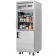 Everest Refrigeration EGSH2 29.25 Inch Single Section One Glass And One Solid Half Door Upright Reach-In Refrigerator 23 Cubic Feet