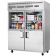 Everest Refrigeration EGSWH4 59 Inch Two Section Two Glass And Two Solid Half Door Upright Reach-In Refrigerator 55 Cubic Feet