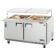 Everest Refrigeration EOTPW2 59.125 Inch Two Section Back Mount Open Top Prep Table 16 Cubic Feet