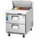 Everest Refrigeration EPBNR1-D2 27.75 Inch One Section Two Drawer Back Mount Sandwich Prep Table 8 Cubic Feet