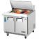 Everest Refrigeration EPBSR2 35.625 Inch Two Section Back Mount Mega-Top Sandwich Prep Table 10 Cubic Feet