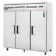 Everest Refrigeration ESF3 74.75 Inch Three Section Solid Door Upright Reach-In Freezer 71 Cubic Feet
