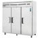 Everest Refrigeration ESF3 74-3/4" Three Section Solid Door Upright Reach-In Freezer - 71 Cu. Ft.