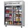 Everest Refrigeration ESGWR2 59" Two Section Glass Door Upright Reach-In Refrigerator - 55 Cu. Ft.