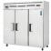 Everest Refrigeration ESRF3 74.75 Inch Three Section Solid Door Upright Reach-In Dual Temp Refrigerator-Freezer Combo
