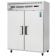 Everest Refrigeration ESWRF2 59" Two Section Solid Door Upright Reach-In Dual Temp Refrigerator/Freezer Combo