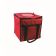 San Jamar FC1212-RD 12" x 12" x 12" Red Insulated Pizza Delivery Bag