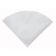 Winco FF-RC White Flat Sheet Rayon Cloth Filter Cones for FF-10