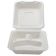 Fineline 42SHD9S3 Conserveware 9" x 9" x 3.1" Square Compostable Bagasse Hinged 3 Compartment Deep Take-Out Container