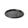 Fineline Platter Pleasers 7210TF PET Plastic Black Thermoform 12" Catering Tray