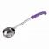 2 oz. Allergen Free Purple Handle One-Piece Perforated Portion Spoon / Spoodle
